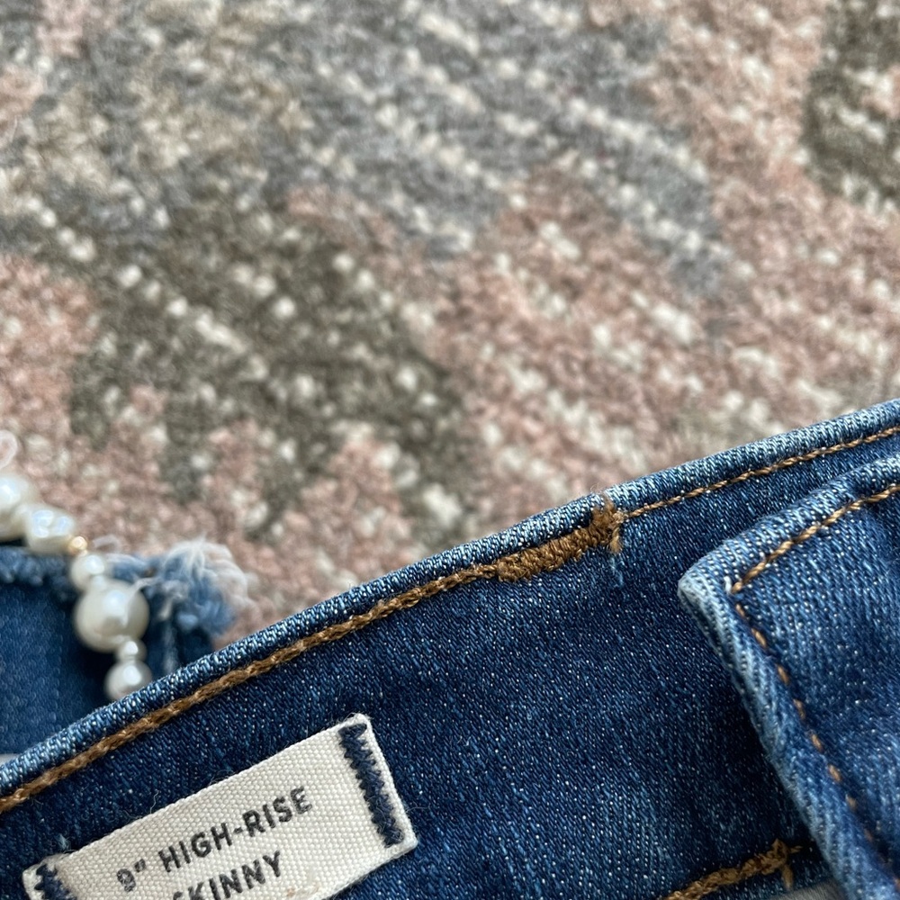 Madewell High-Rise Skinny Jeans 27 Dark Wash - Picture 5 of 6
